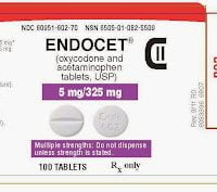 Buy Endocet (Oxycodone & Acetaminophen) 10/325mg Online